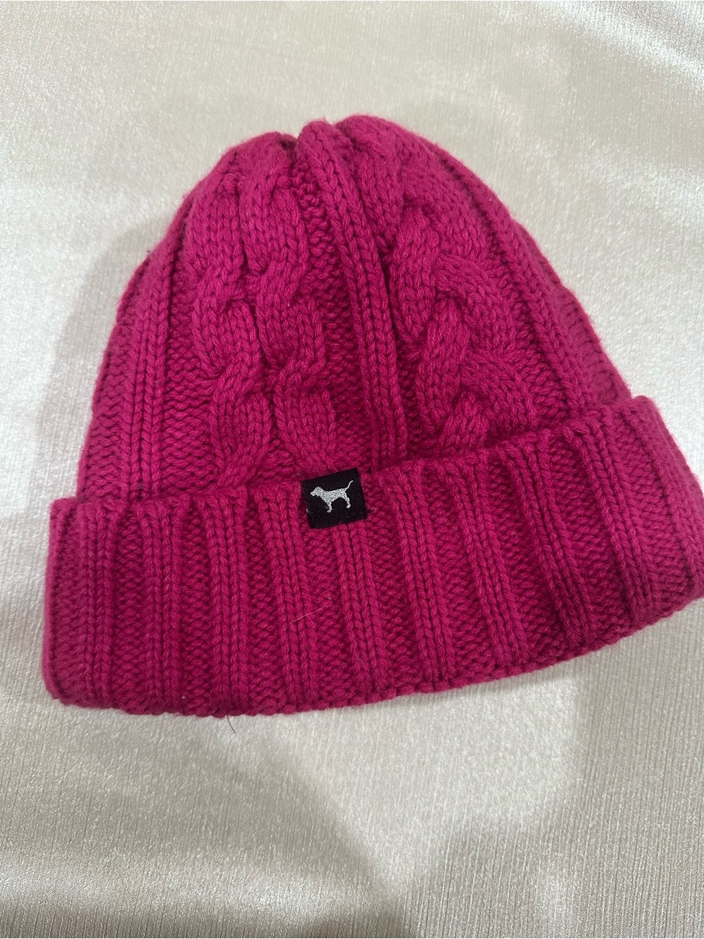 PINK Victoria's Secret White and Pink Sherpa-Lined Kids Bottoms